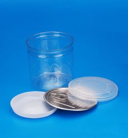 PET Material Empty Plastic Jars , High Durability Plastic Food Containers