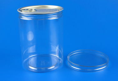 Eco Friendly PET Plastic Jars Transparent Body EOE / POE Sealing Type