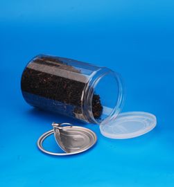 Large Capacity Round Plastic Jars , Plastic Tea Coffee Sugar Canisters 45G