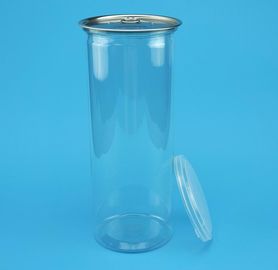Transparent Tall Clear Plastic Canisters Large Capacity For Bean / Coffee Storage