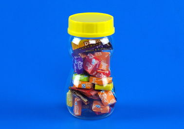 Food Storage Plastic Airtight Storage Jars High Durability With Screw Lid
