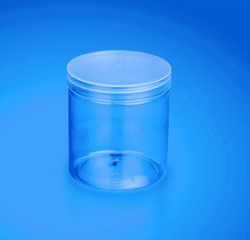 Durable Low Profile Plastic Jars , Single Wall Pet Plastic Jars 385Ml