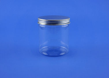 Durable Low Profile Plastic Jars , Single Wall Pet Plastic Jars 385Ml