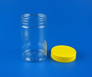 58MM Caliber Airtight Plastic Jars , Lightweight Clear Plastic Storage Jars