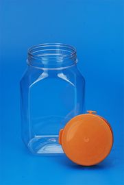 Empty Plastic Food Storage Can , Lightweight Clear Plastic Kitchen Canisters 490Ml