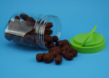 PET Material Round Plastic Food Containers Anti Bacteria Screw On Lid