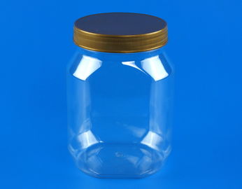 Empty PET Plastic Jars With Handle Lid Customized Cover Color 920Ml