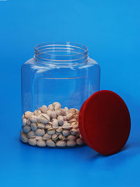 Food Grade Plastic Airtight Storage Jars Custom Made Lid Color 950Ml