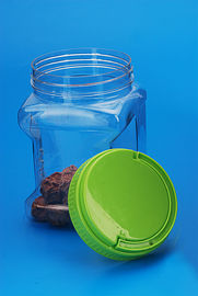with round lids wide mouth stackable cookie food mason wholesale pet square clear plastic grip jars