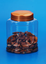 Large Capacity Clear Plastic Candy Jars High Durability With Screw Lid