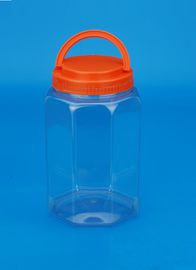 Durable Clear Plastic Jars Cylinder Shape Food Grade Material 1400Ml
