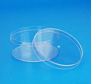 Food Grade Transparent Plastic Jar With Crown Cover PET 67 Material