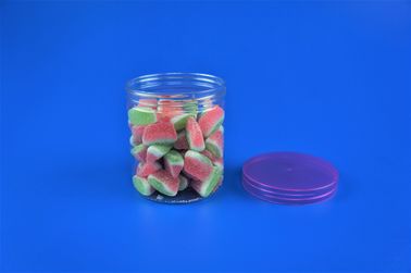 Clear Screw Lid Bath Salts 385ml Colored Plastic Storage Jars