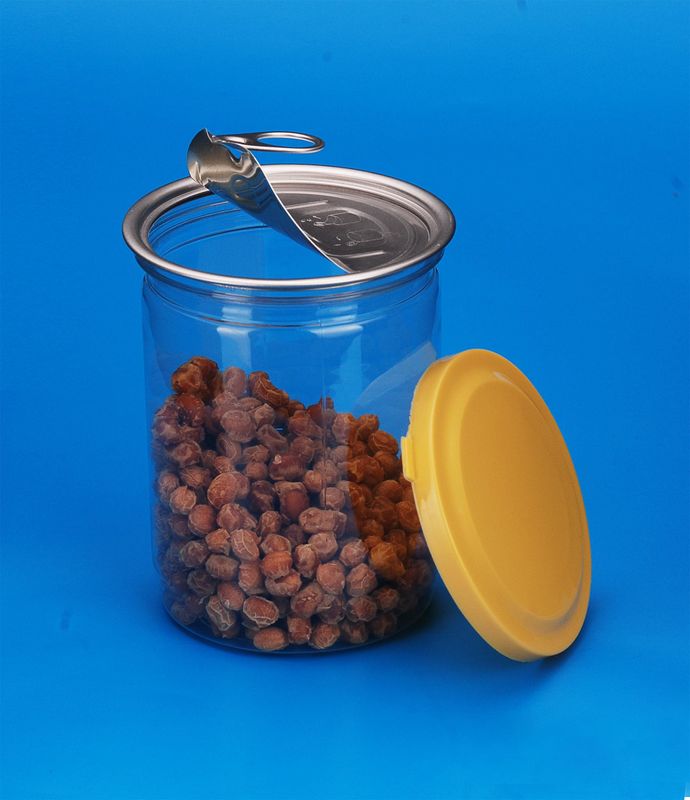Food Grade Empty Plastic Jars With Lids Transparent Color 83 . 5 * 114MM