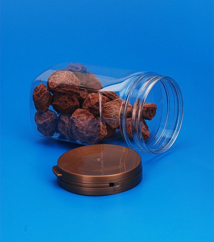 Empty PET Plastic Jars Square Shape Small Capacity 75 * 59 * 106MM