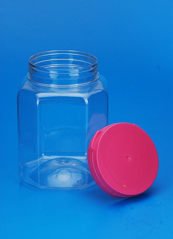 Lightweight 500Ml Plastic Jar Food Grade Pe Material 79 * 79 * 109MM Outside