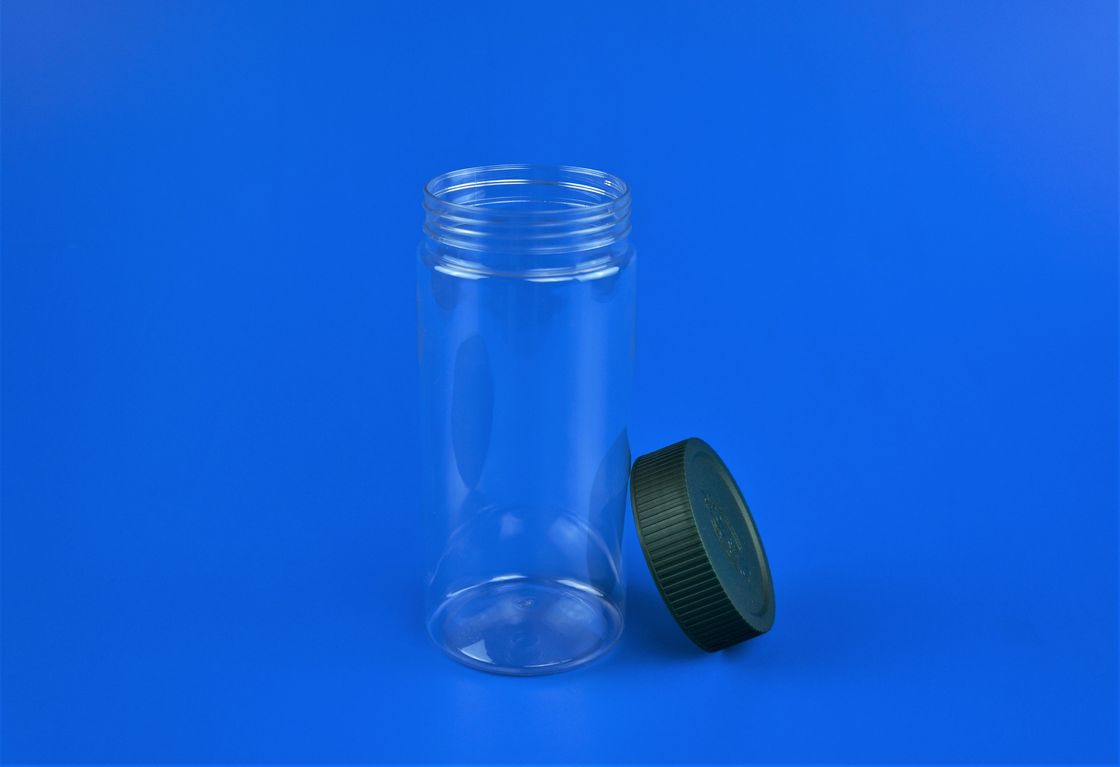 Reusable Clear Plastic Jars For Food Storage Transparent Body 805Ml