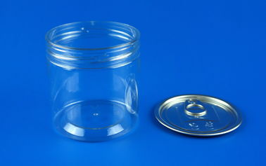 Reusable Clear Plastic Jars High Durability Cylindrical Shape 73MM Caliber