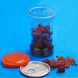 Small Capacity PET Plastic Jars Easy Open End High Durability Custom Lid Color