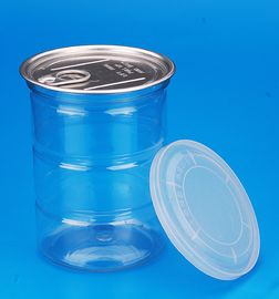 Clear Small Round Jars With Lids , Anti Bacteria Plastic Airtight Storage Jars