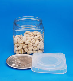 Reusable Clear Plastic Jars Cylindrical Shape 83 . 3MM Caliber 600Ml