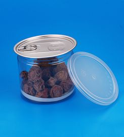 Single Wall Plastic Storage Canisters With Aluminium Lid Small Capacity