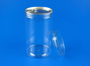750Ml Clear Plastic Boxes With Lids Cylindrical Shape EOE / POE Sealing