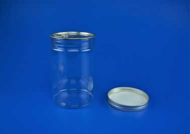 Empty Plastic Dry Food Jar With Lid EOE / POE Sealing Type High Durability