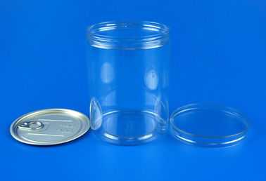 Eco Friendly PET Plastic Jars Transparent Body EOE / POE Sealing Type
