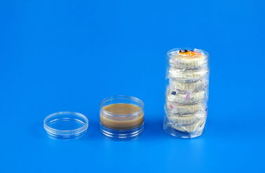 Cylinder Shape Plastic Screw Top Jars Transparent Color Food Grade Material