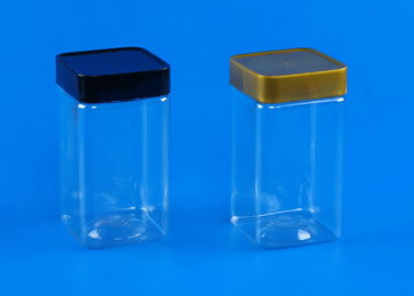 Square Shape Small Sealable Jars , Reusabel Plastic Jam Jars 395Ml 45G