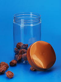 Large Capacity Recycled Plastic Jars Food Grade Material Round Shape 49G