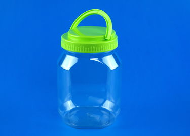 Empty PET Plastic Jars With Handle Lid Customized Cover Color 920Ml