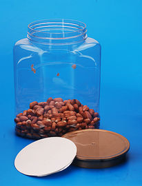 Plastic Material Plastic Sample Jars , Durable Sugar Coffee Tea Canister