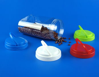 Transparent Color PET Plastic Jars High Durability SCrew Lid Sealing