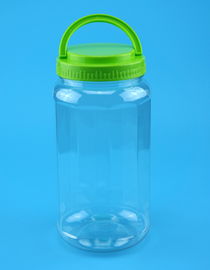 Large Capacity Plastic Storage Jars , Transparent Color Plastic Food Jars