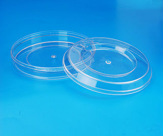 PET Clear Plastic Storage Jars , Round Shape Plastic Food Canisters 42G