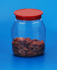 800Ml Airtight Plastic Jars 116 * 85 * 152MM Outside For Candy / Nuts Storage