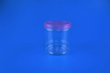 Clear Screw Lid Bath Salts 385ml Colored Plastic Storage Jars