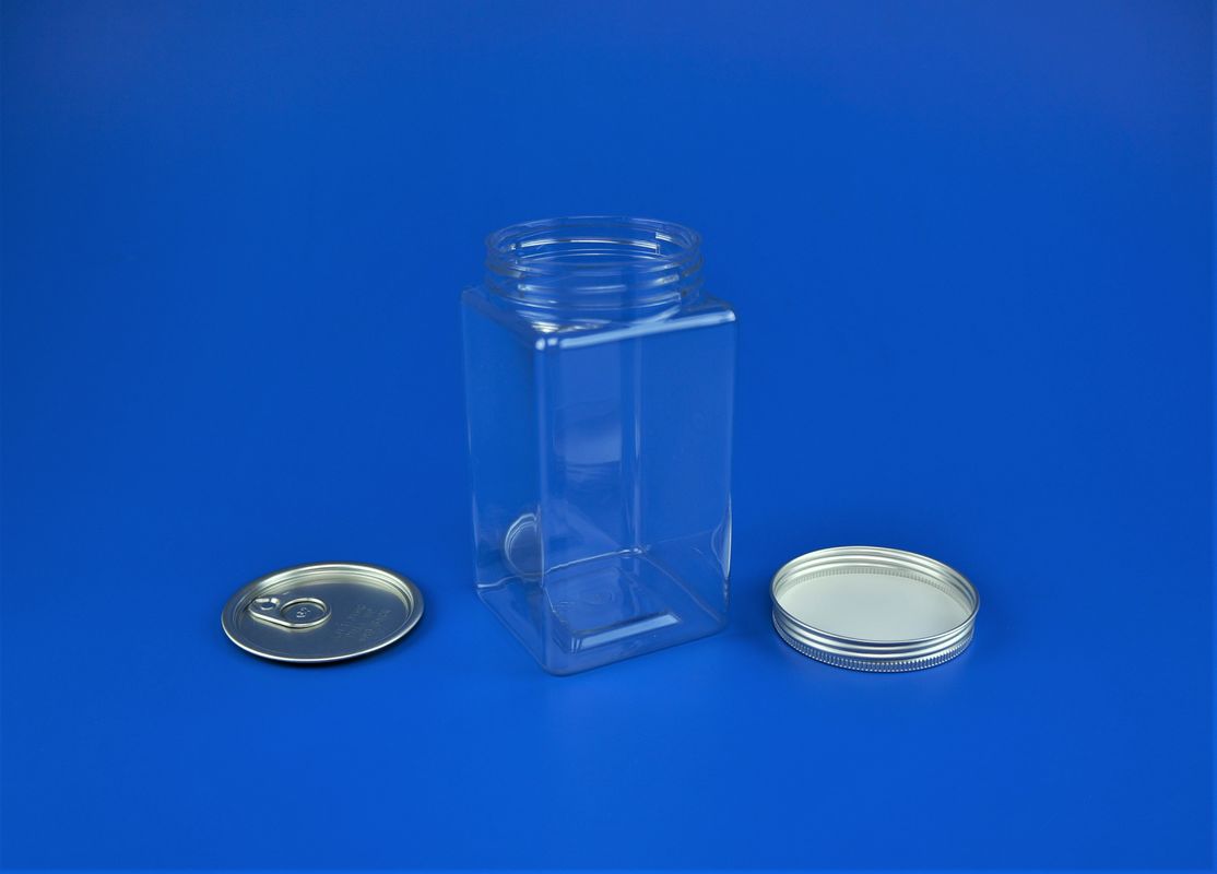 Food Grade Plastic Airtight Storage Jars Transparent Color For Travel