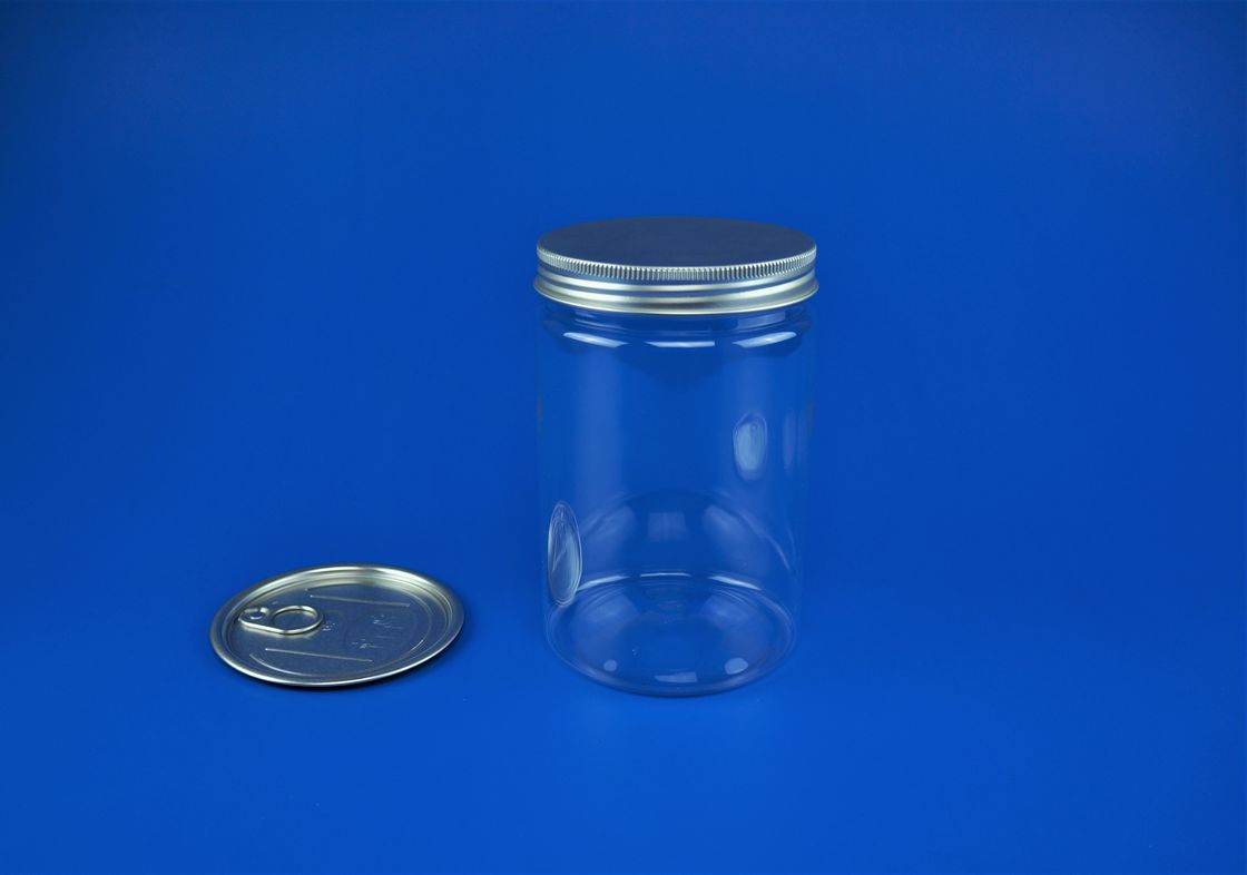 Empty Plastic Dry Food Jar With Lid EOE / POE Sealing Type High Durability