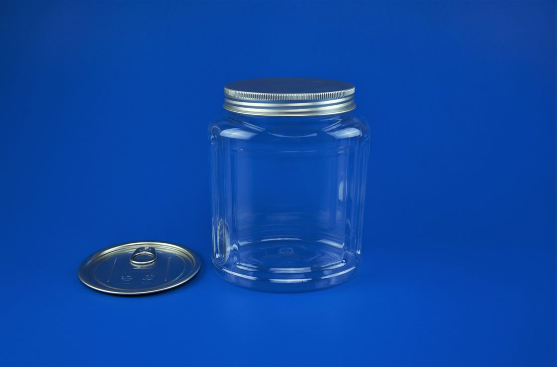 PET Clear Plastic Cookie Jar , Durable Large Plastic Storage Containers