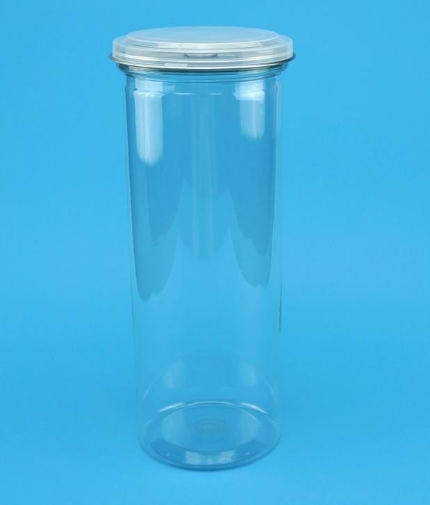 Transparent Tall Clear Plastic Canisters Large Capacity For Bean / Coffee Storage