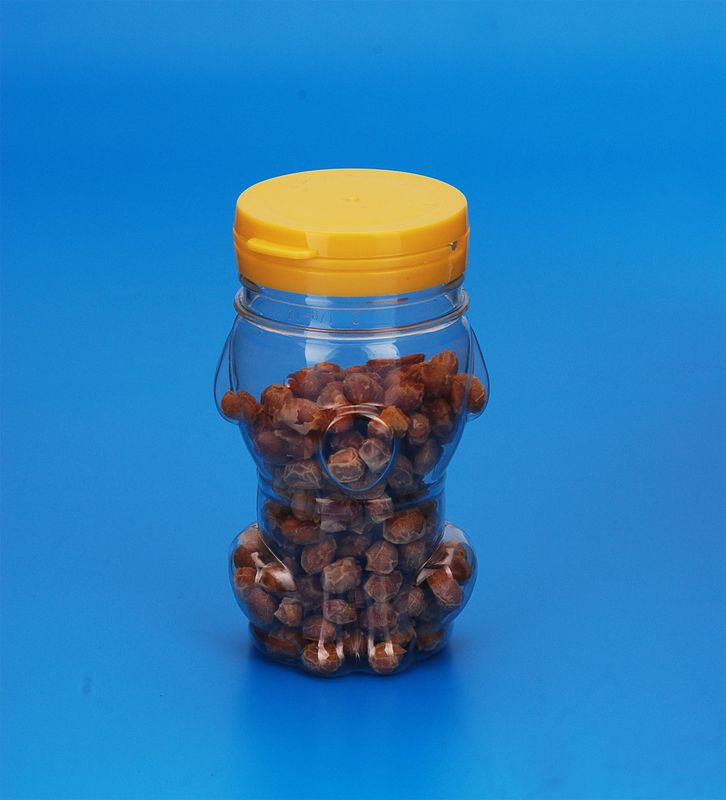 Small Capacity Clear Plastic Jars High Durability Dog Shape 48MM Caliber