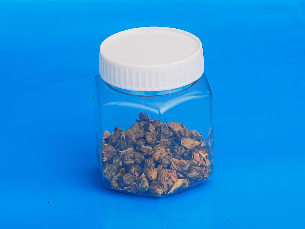 Light Plastic Airtight Storage Jars Small Capacity Clear Body 40℃ Resistance