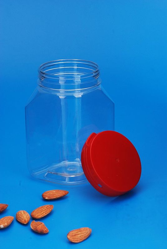 Clear Small Plastic Containers , Safety Lid Plastic Food Storage Jars 28G