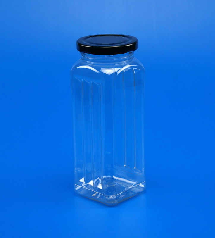 Lightweight Clear Plastic Boxes With Lids Square Body Screw Lid Sealing