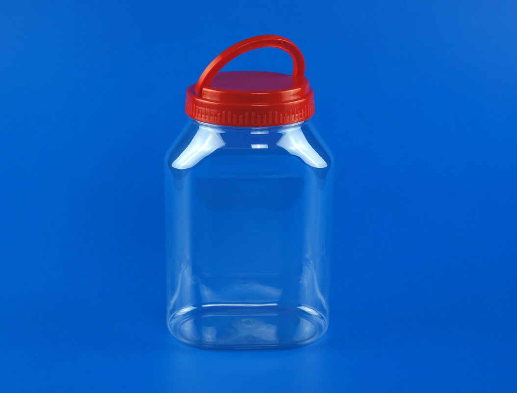 Transparent Color PET Plastic Jars High Durability SCrew Lid Sealing