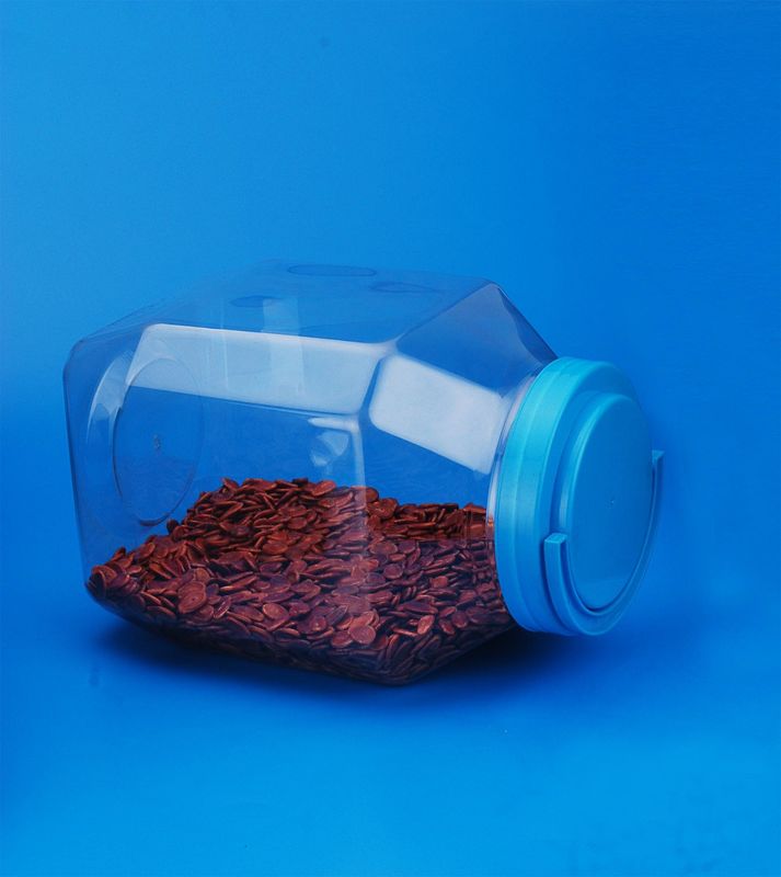 5000ml top grade canned food plastic pet peanut butter jars with screw lid