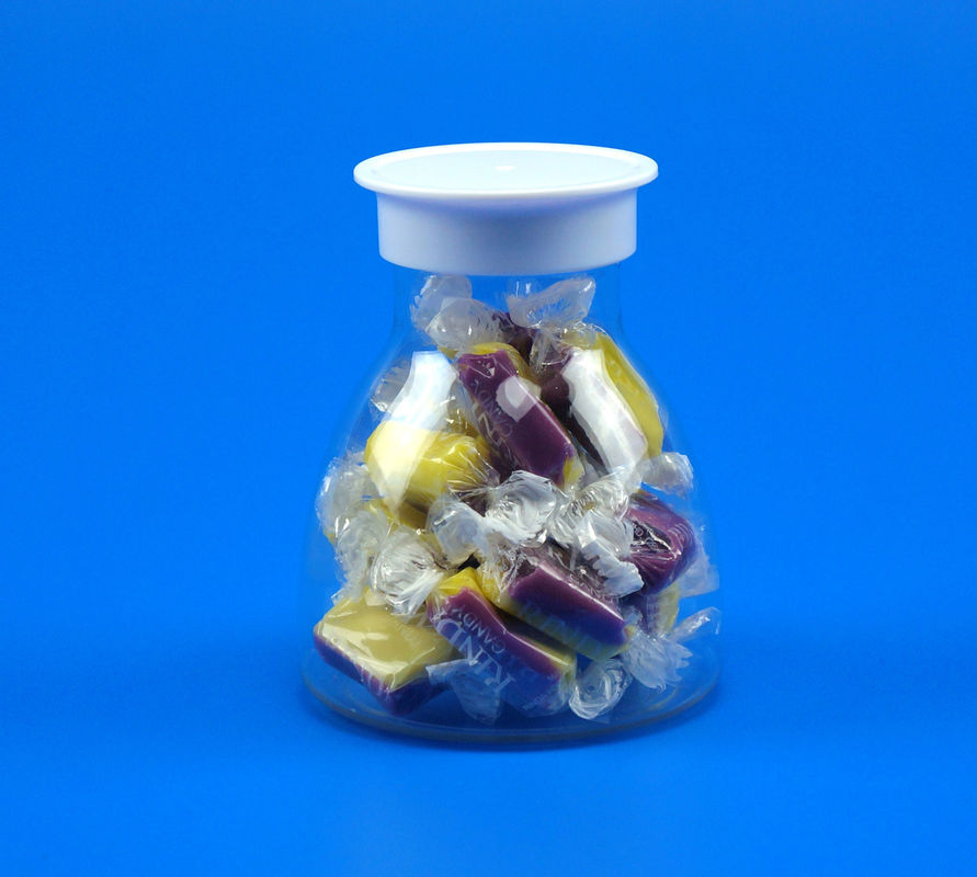 SGS 198ml Water Proof Plastic PET Jar With Colored PS Screw Top